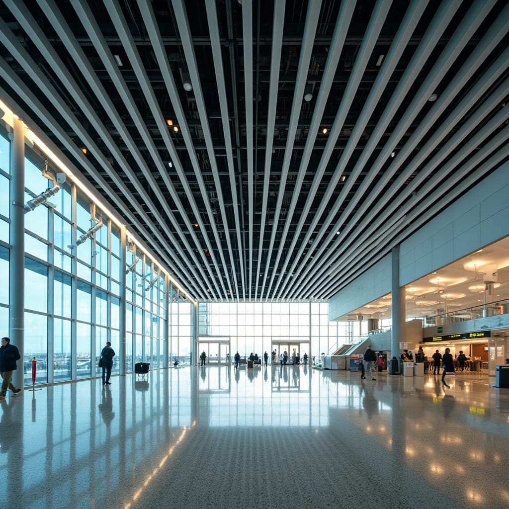 Aluminum Baffle / Linear Profile application