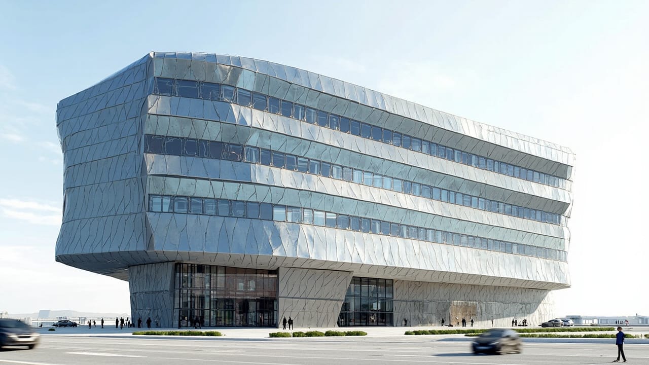 Hyperbolic & Curved Aluminum Facade