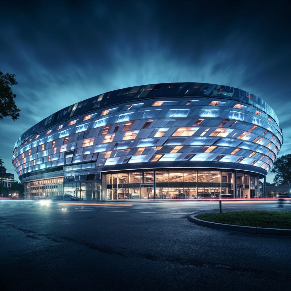 Hyperbolic & Curved Aluminum Facade project