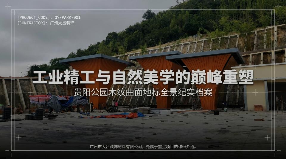 贵阳公园木纹造型